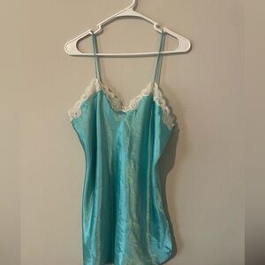 Y2K fairycore Vintage California Dynasty SZ small Lace Trim Slip dress